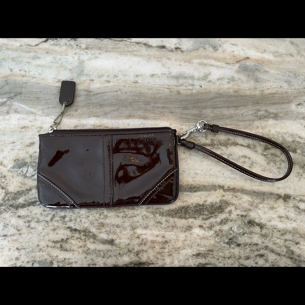 Coach Patent Leather Wristlet - Picture 3 of 9
